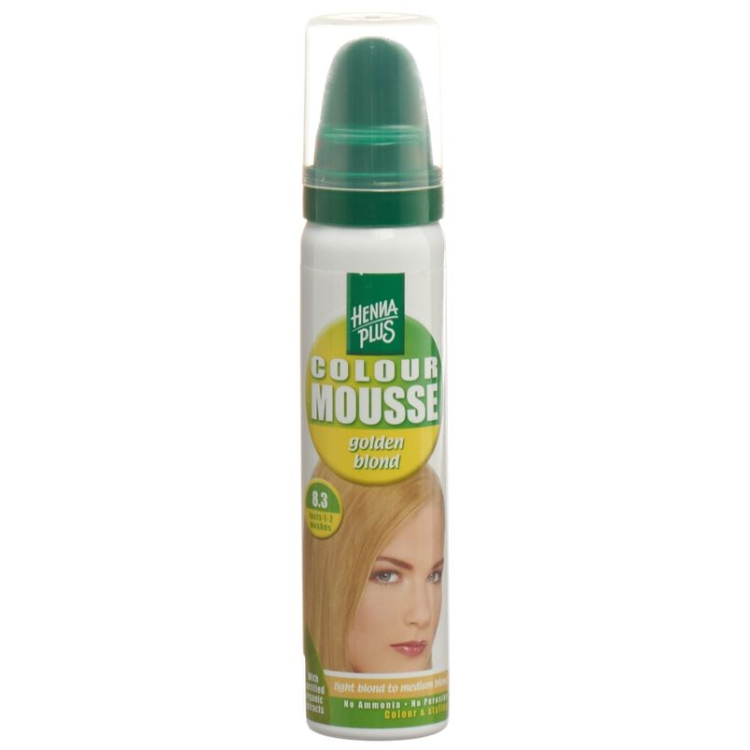 HENNA PLUS Color Mousse Golden Blonde 8.3 75 ml