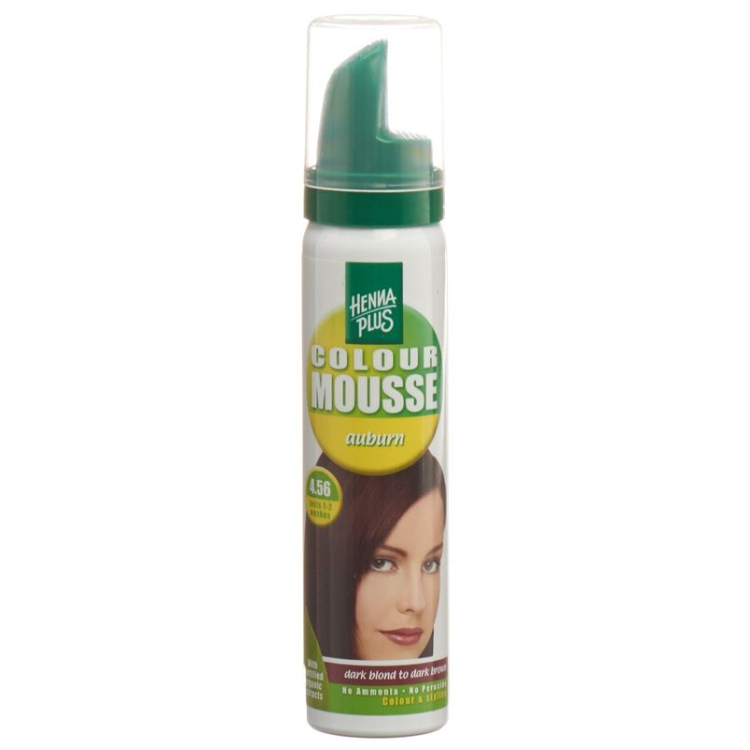 HENNA PLUS Colour Mousse Auburn 4.56 75 ml