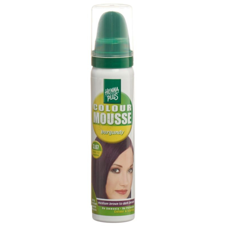 HENNA PLUS Color Mousse Borgonha 3,67 75 ml