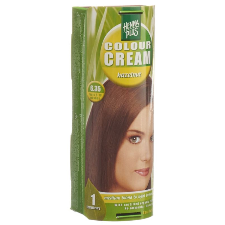 Henna Plus Color Cream 6,35 lazdyno riešutų 60 ml