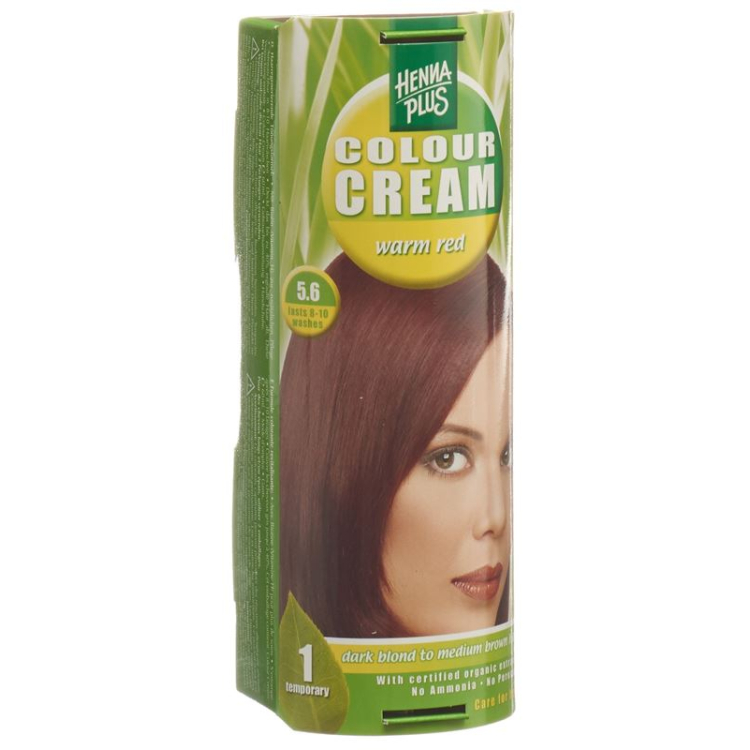 Henna Plus Color Cream 5.6 teplý červený 60 ml