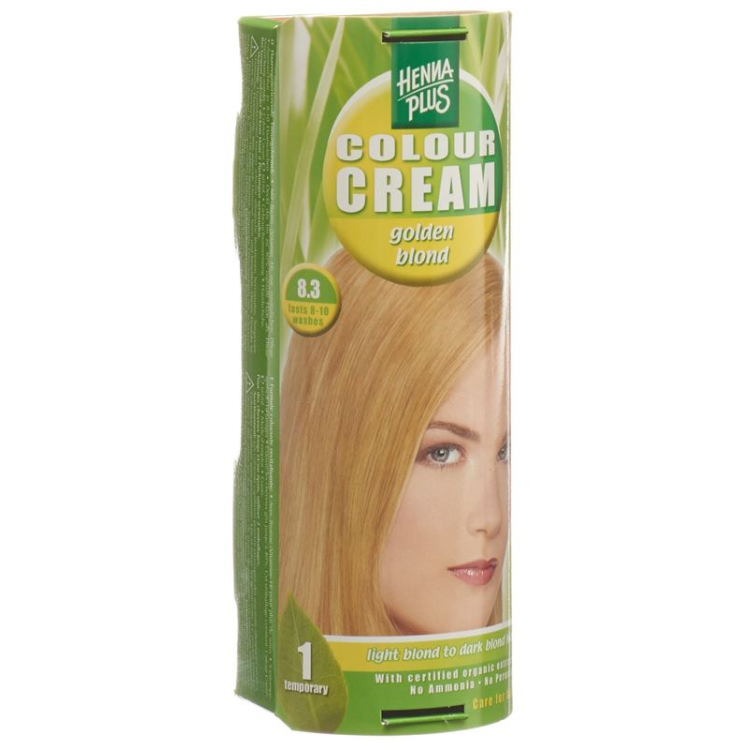 Henna Plus Color Cream 8.3 golden blonde 60 ml