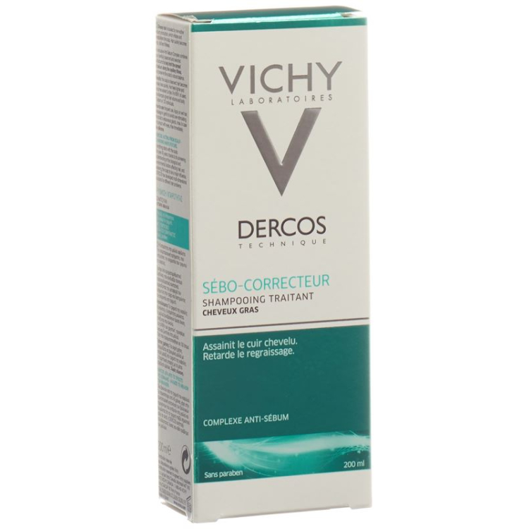 Vichy Dercos Shampooing Sebo-Correcteur grass cheveux FR 200 ml