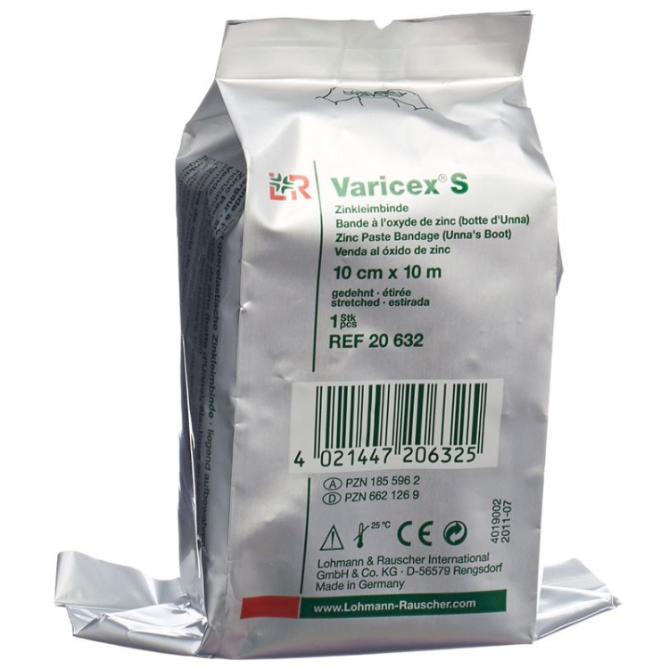 Varicex S Zinkleimbinde 10cmx10m 10 Stk