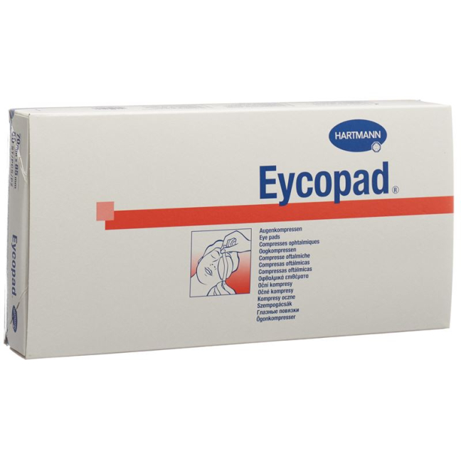 EYCOPAD көзге арналған жастықшалар 70х85 мм стерильді емес 50 дана