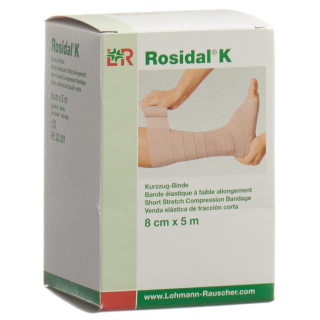 Rosidal K მოკლე გასაჭიმი ბინტი 8სმx5მ 10 ც