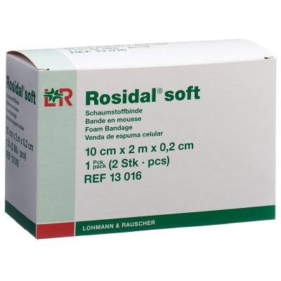 Rosidal soft foam bandage 2.0mx10cmx0.2cm 2 pcs