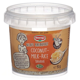 Morga coconut milk rice banana Gluten Free Organic Ds 90 g
