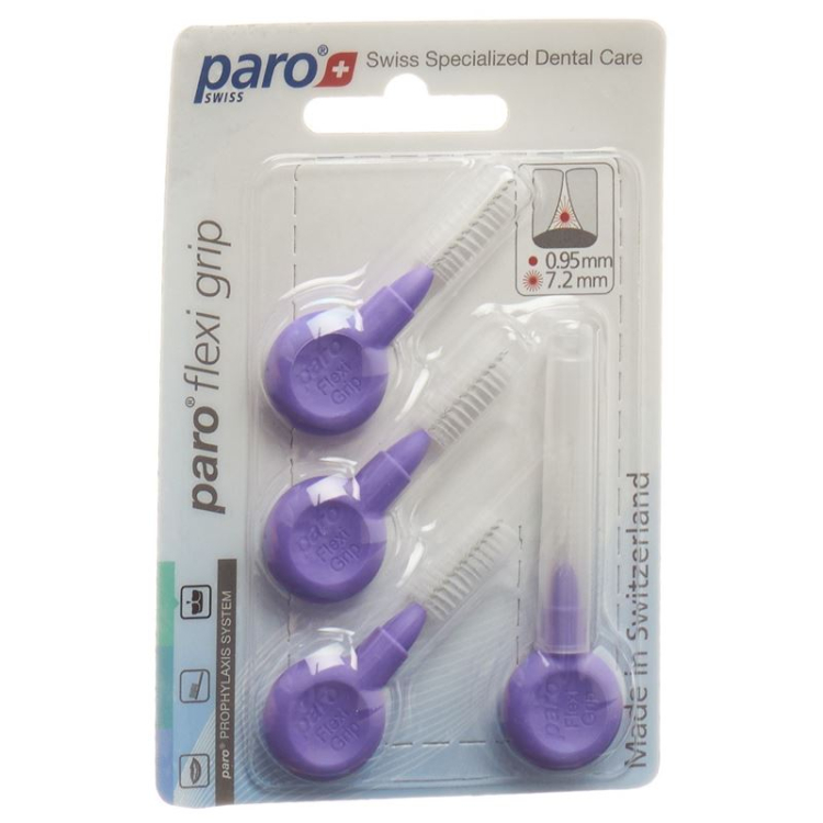 paro Flexi Grip 8 мм миттел-гроб Виолетт Зилиндрич 4 Stk