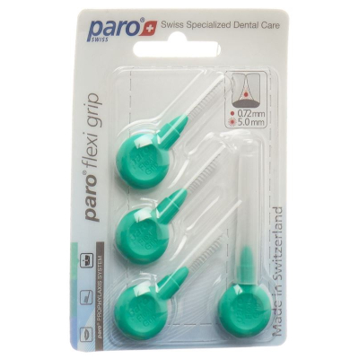 Paro flexi grip 5mm mittel grün zylindrisch 4 stk