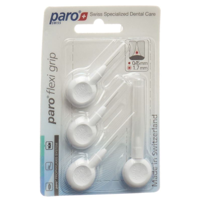 Paro flexi grip 1,7 mm xxxx-fine weiss zylindrisch 4 stk