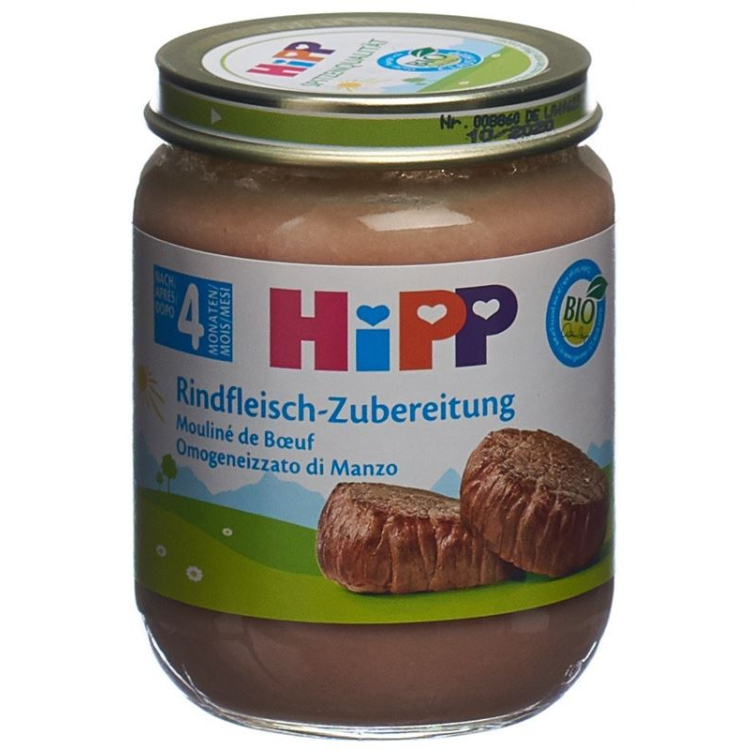 Hipp Rindfleisch Zubereitung 4 Monate (neu) 125 g