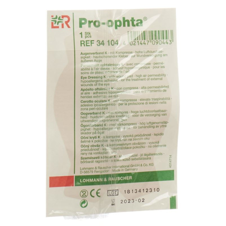 បង់រុំភ្នែក Pro Ophta K ពណ៌ស្បែកស្រាល