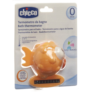 Chicco 風呂用温度計 グローブフィッシュ オレンジ 0m+