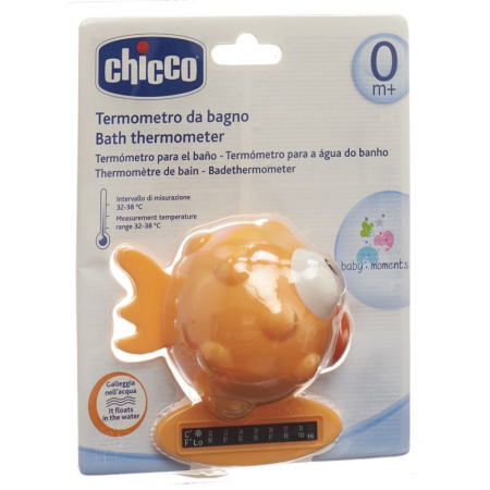 Chicco լոգանքի ջերմաչափ Globe Fish նարնջագույն 0մ+