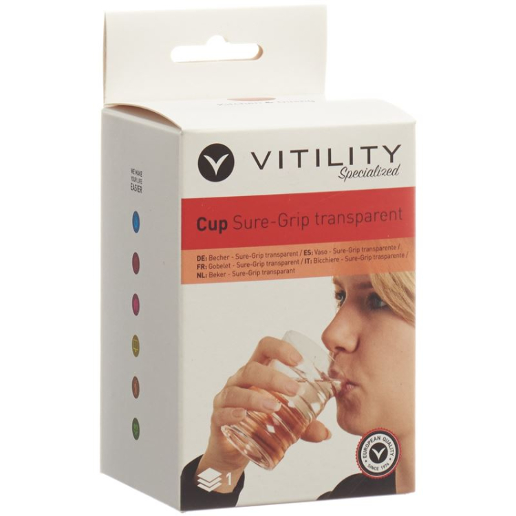 Vitility cup Sure-Grip 200ml transparent