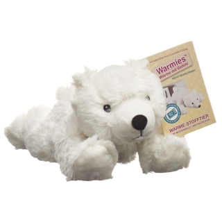 WARMIES kutup ayısı, doldurulmuş hayvanı ısıtıyor. lavanta dolgusu çıkarılabilir paket