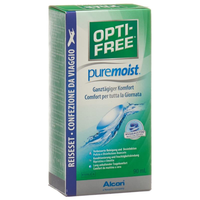 Optifree PureMoist multifunctional disinfectant solution Lös Fl 120 ml