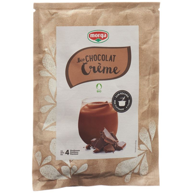 Morga Organic Cream Plv šokoladinis maišelis 90 g