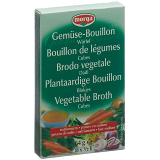 Morga vegetable bouillon cubes low in sodium 8 pcs