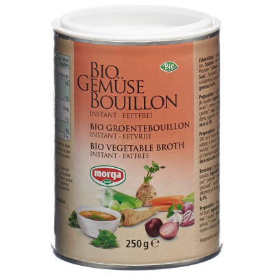 Morga gemüse bouillon fettfrei bio can 250 g