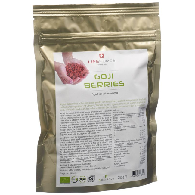 Qibalance Goji Berries dried organic 10 kg