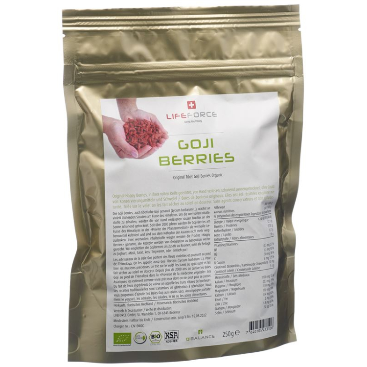 Qibalance Goji Bær tørket økologisk 10 kg