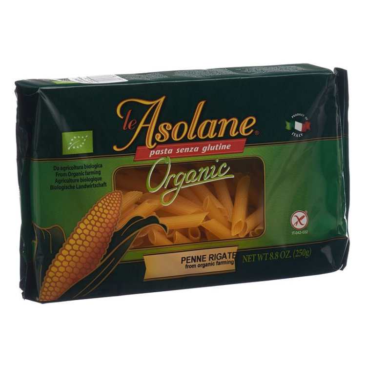 Le Asolane Penne kukurūzų makaronai be glitimo 250 g