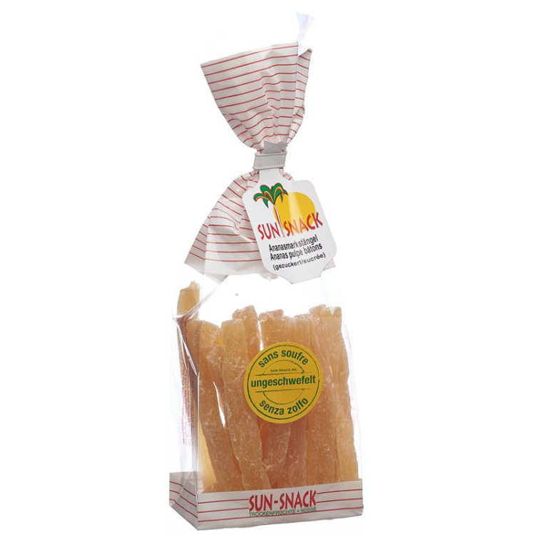 Sun Snack palitos de piña bolsa 200 g