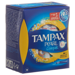 Tampax Tampon Compak Pearl Biasa 18 pcs
