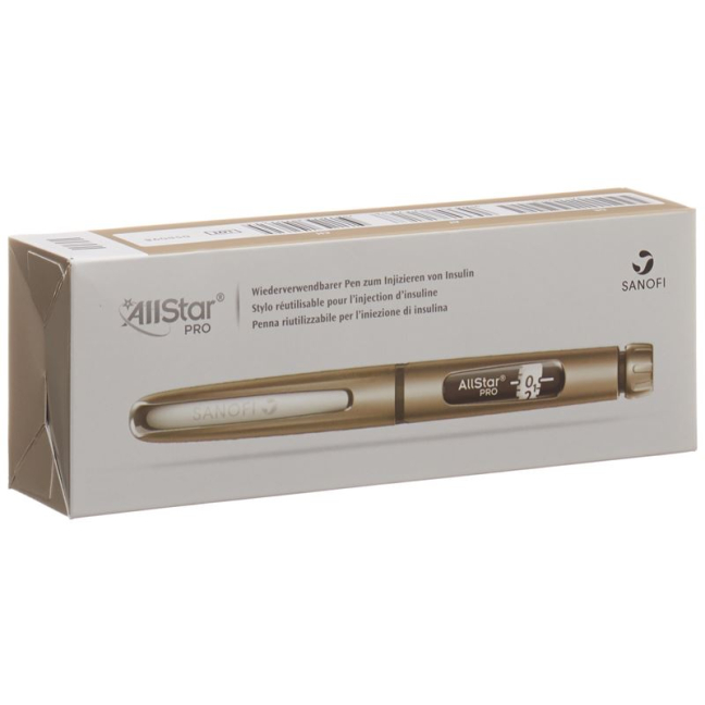 Penna per insulina AllStar Pro Lantus/Apidra/Insuman argento