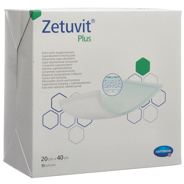 Zetuvit Plus absorption Association 20x40cm 10 pcs