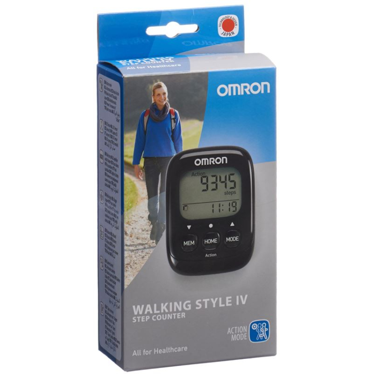 Omron Pedometer Walking Style IV black