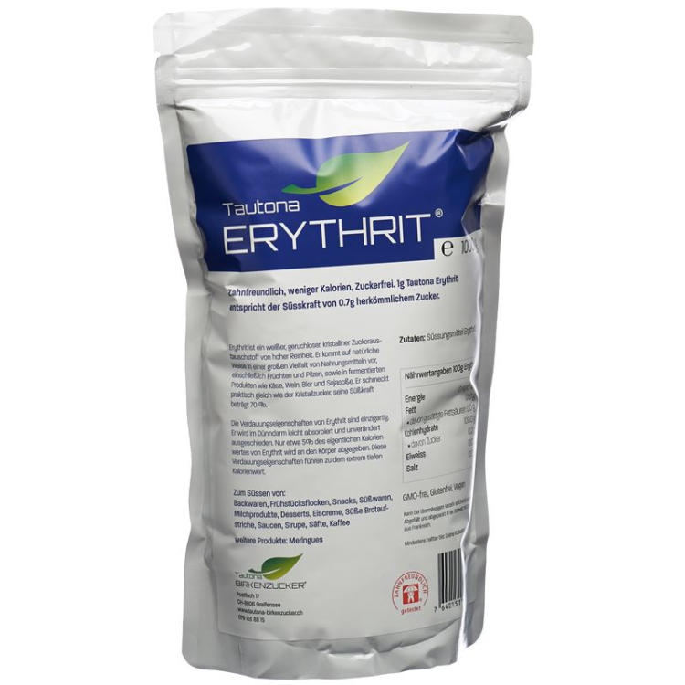 Tautona erythritol closure bag 1 kg