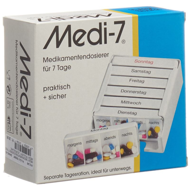 SAHAG MEDI-7 MEDIDOSIERER 7 TAGE 4 F�CHE