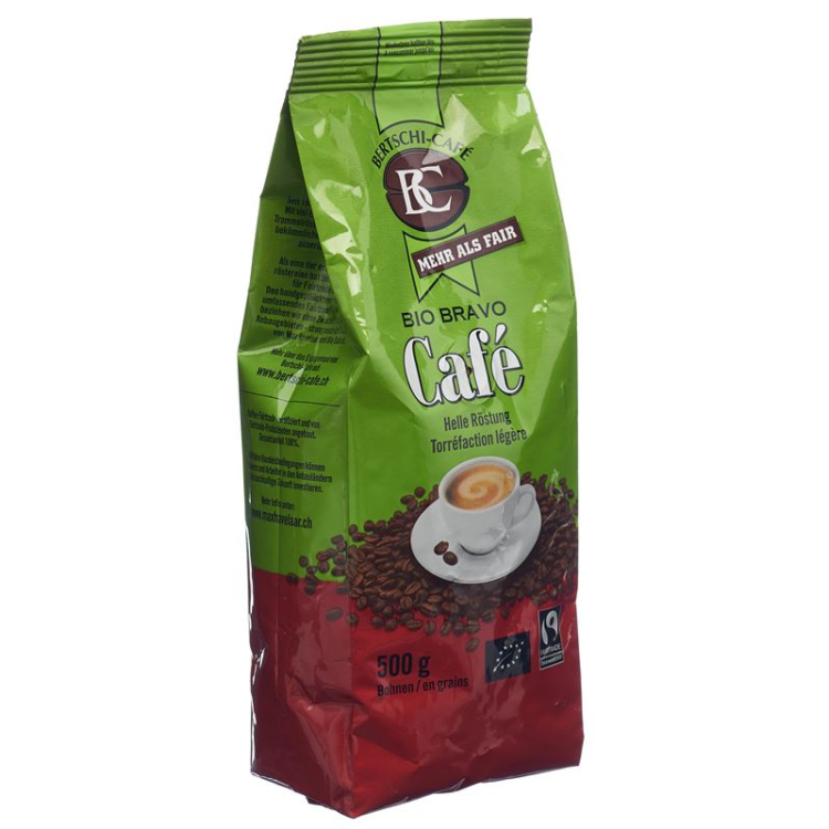 BC Cafe Bio Bravo kavos pupelės sveikos 500 g