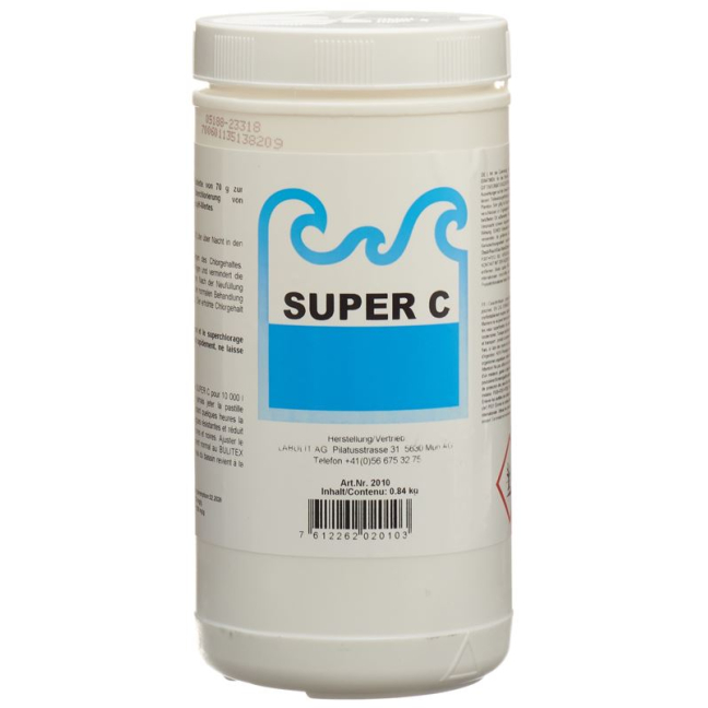 Super C xlorli zarba tabletkalari 70g 12 dona