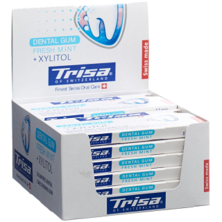 Trisa Dental Gum Fresh Mint display 12 x 12 pcs