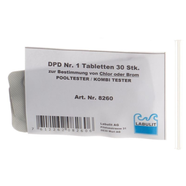 Labulit pool tester substituição tablet DPD Nr1 30 unid.