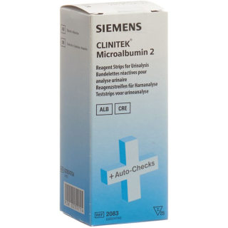 Clinitek Microalbumin 2 Jalur Reagen untuk Analisis Air Kencing 25 pcs