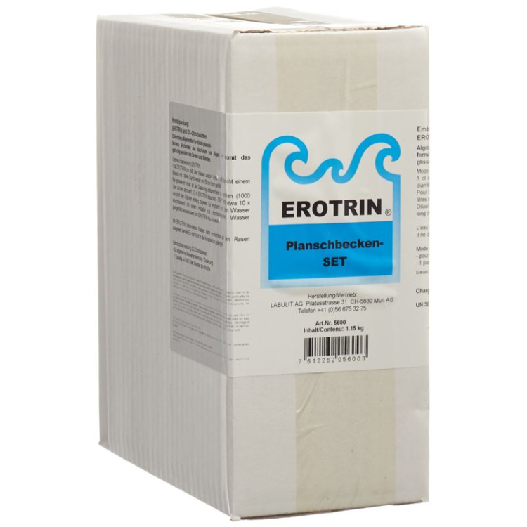 EROTRIN pancsoló medence szett alga/klór ellen 1,2 kg