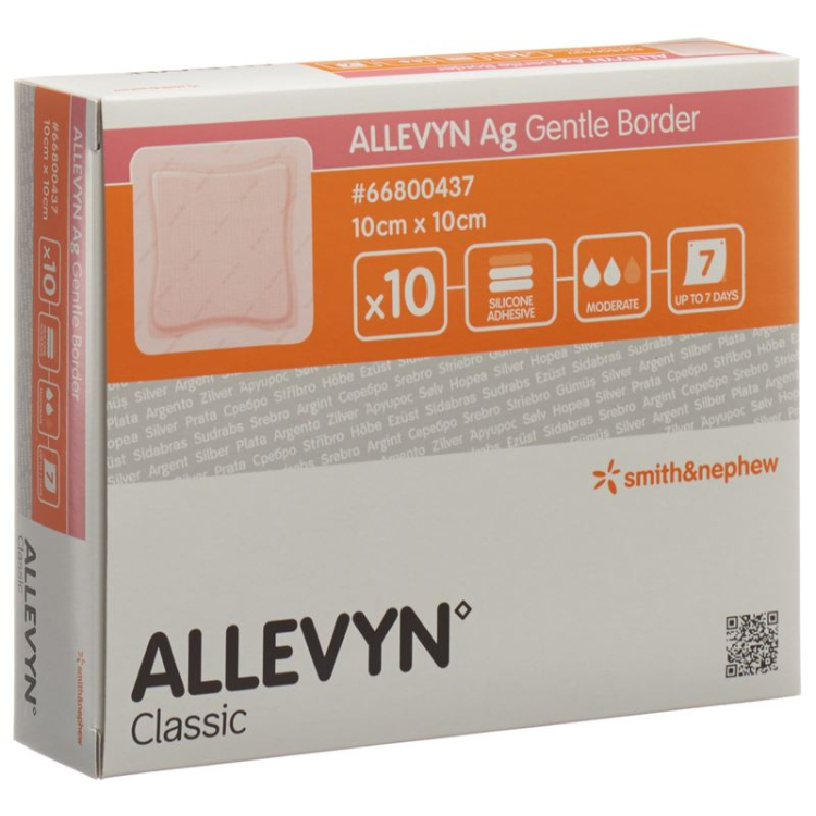 Allevyn Ag GB 상처 드레싱 10x10cm 10개