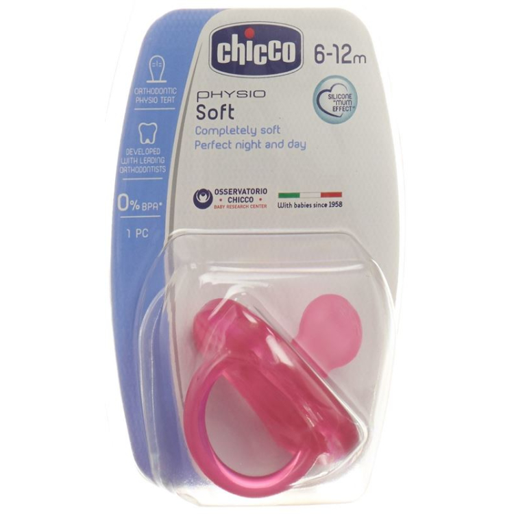 Chicco Physiologischer Beruhigungssauger GOMMOTTO PINK Silikon m