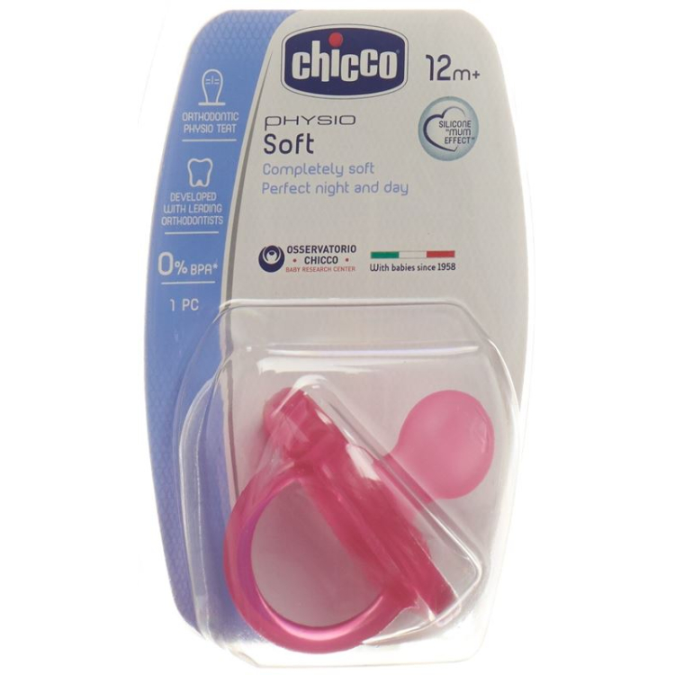 Chicco Physiologischer Beruhigungssauger GOMMOTTO PINK Silikon m