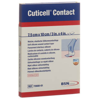 Cuticell Contact Silikonwundauflage 7.5x10cm 5 Stk