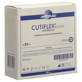 Cutiflex 圆形铝箔膏药 25 毫米 150 片