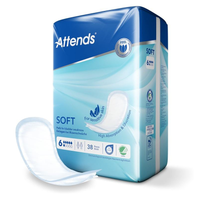 Attends Soft 6 pads 38 st