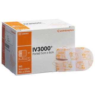 IV3000 kanyylikiinnitys 5x6cm lastenhoito 100 kpl