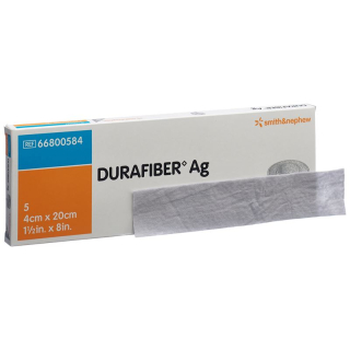 Medicazione per ferite Durafiber AG 4x20 cm sterile 5 pz