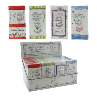 Herboristeria exhibitors handkerchiefs LEBEN-DIG 24 pieces